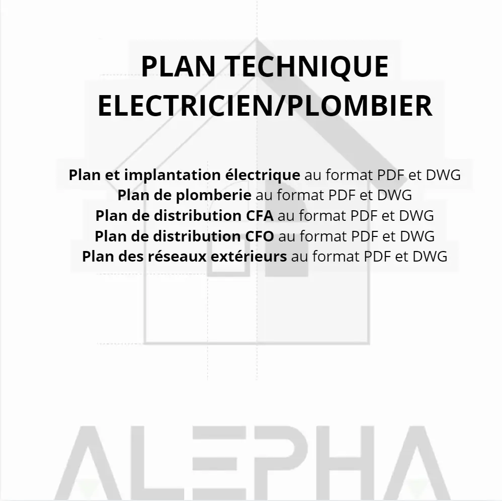 PLAN TECHNIQUE ELECTRIQUE/PLOMBERIE
