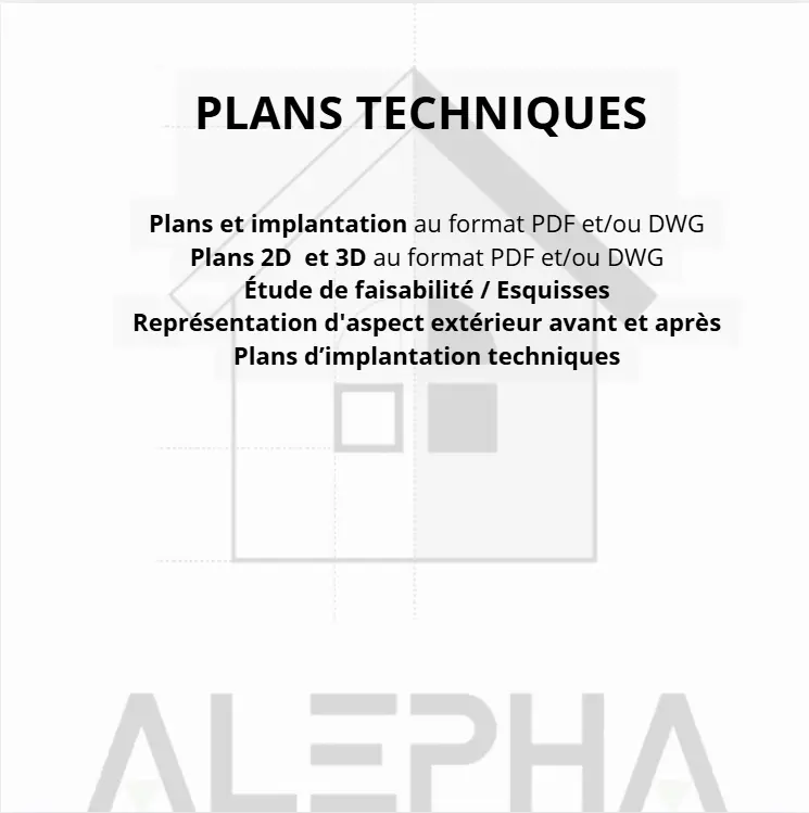 Etude de faisabilité / plans 2D/3D